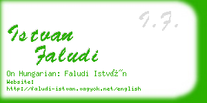 istvan faludi business card